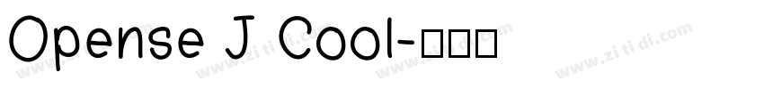 Opense J Cool字体转换